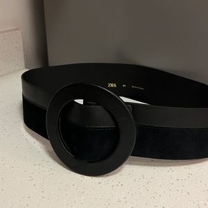 Zara Wide Leather Belt